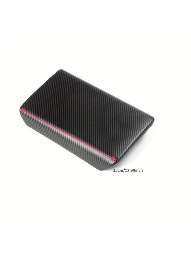 Matt Carbon Center Console Armrest Cover for Tesla Model Y Juniper Model 3 Highland - Image 3
