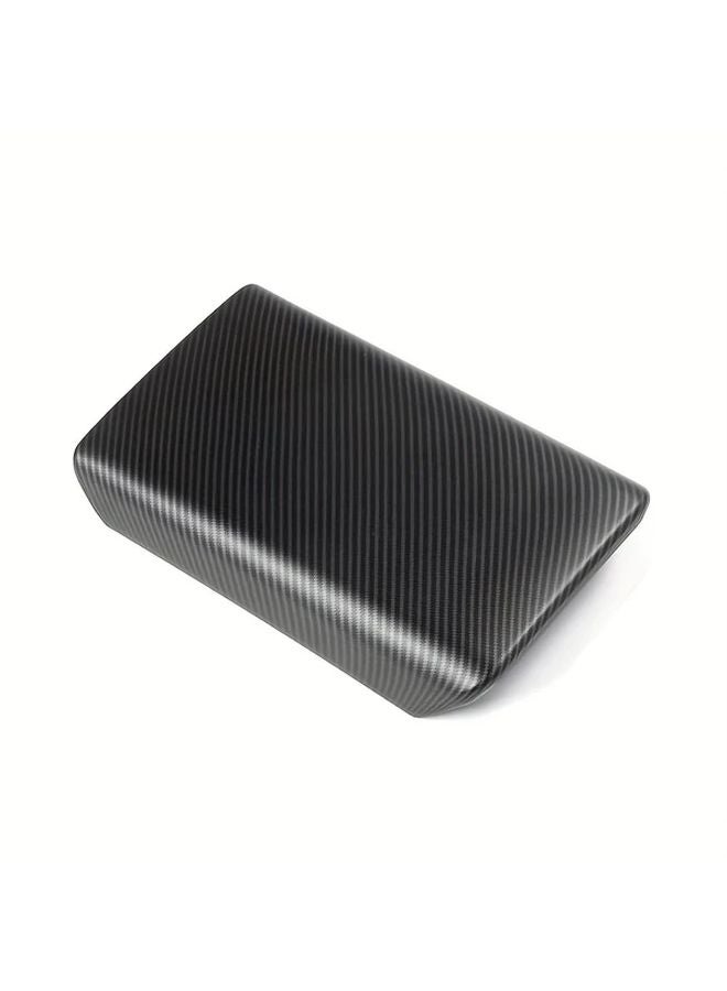 Matt Carbon Center Console Armrest Cover for Tesla Model Y Juniper Model 3 Highland - Image 1