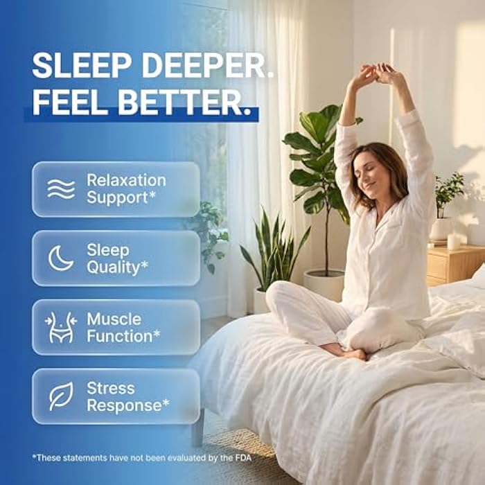 Clean Nutraceuticals Magnesium Glycinate Powder Supplement + L Theanine Ashwagandha Glycine Apigenin Lemon Balm GABA 5HTP Pink Salt Potassium L Tryptophan Calcium | Powdered Sleep Aid Calm Trace Minerals Vitamin - Image 2