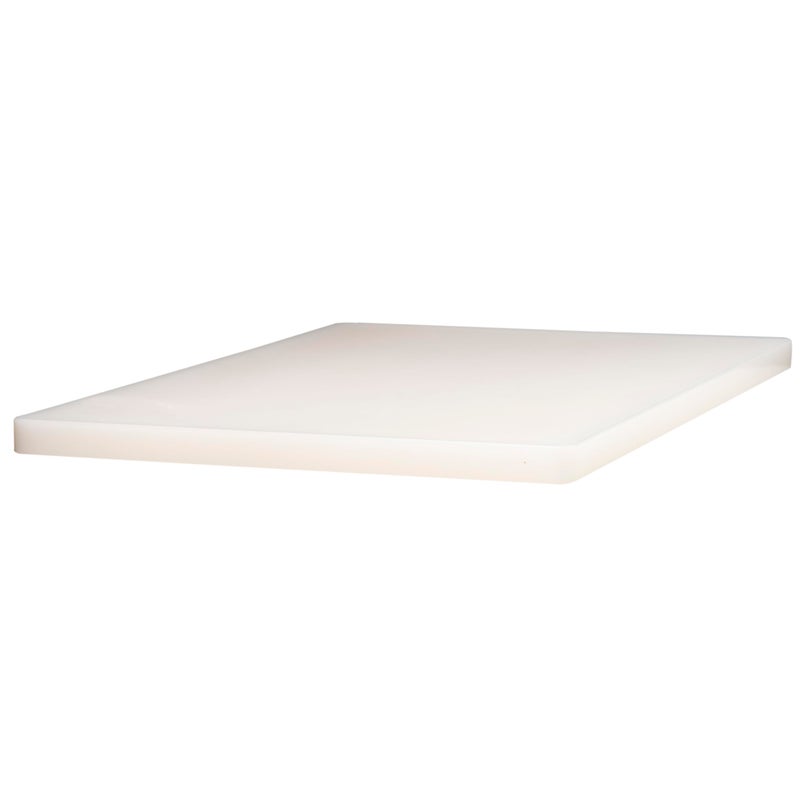 Winco HeavyDuty Plastic Cutting Board 12 x 18 x 34 White