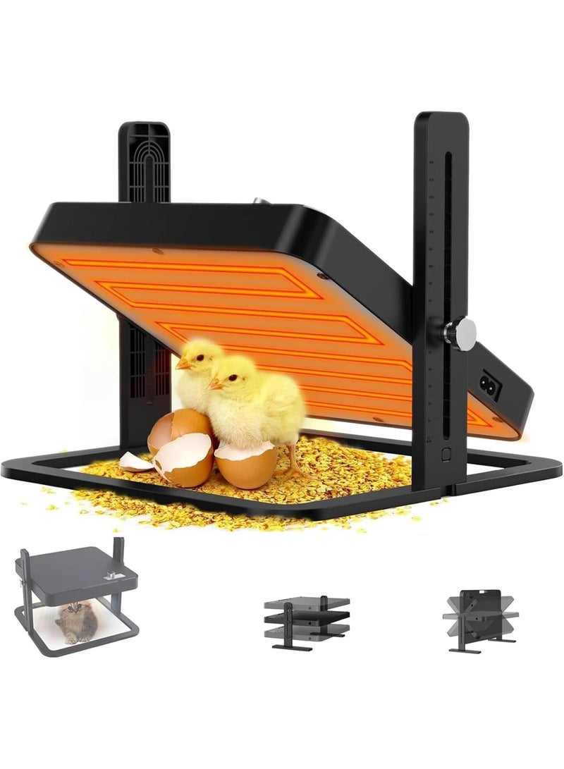 YOUWE7 Chick Heater Plate, Incubator for Chick, Chick Brooder Heater Plate With Easy Clean Plate 10" X 10", Rutin Chicken Brooder for 15 Chicks, Adjustable Height Brooder Heater  Watt - Image 1
