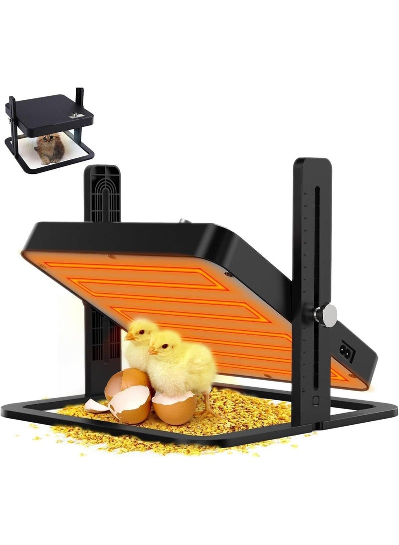 YOUWE7 Chick Heater Plate, Incubator for Chick, Chick Brooder Heater Plate With Easy Clean Plate 10" X 10", Rutin Chicken Brooder for 15 Chicks, Adjustable Height Brooder Heater  Watt - Image 2