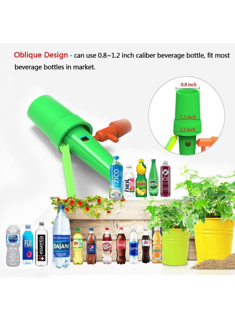 12 Pack Plant Self Watering Spikes with Valve and Anti-Tilt Bracket, Adjustable Slow Release Drip Irrigation Devices for Indoor Outdoor Plants, Fits 0.8–1.2 Inch Bottles - Image 2