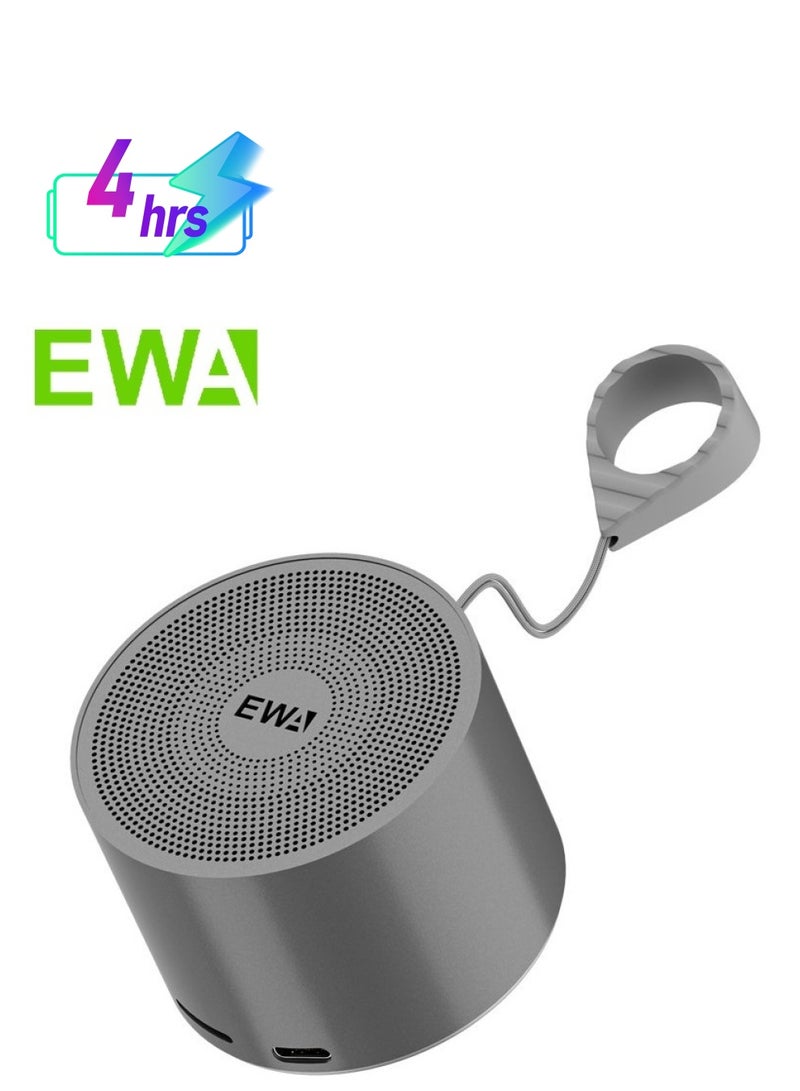 EWA مكبر صوت معدني صغير بلوتوث 5.0 EWA A129 (رمادي) - Image 1