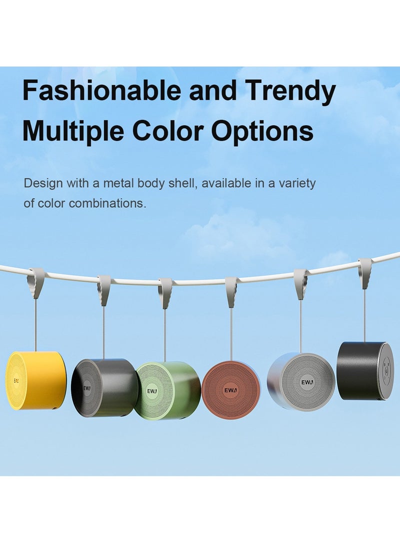 EWA مكبر صوت معدني صغير بلوتوث 5.0 EWA A129 (رمادي) - Image 3