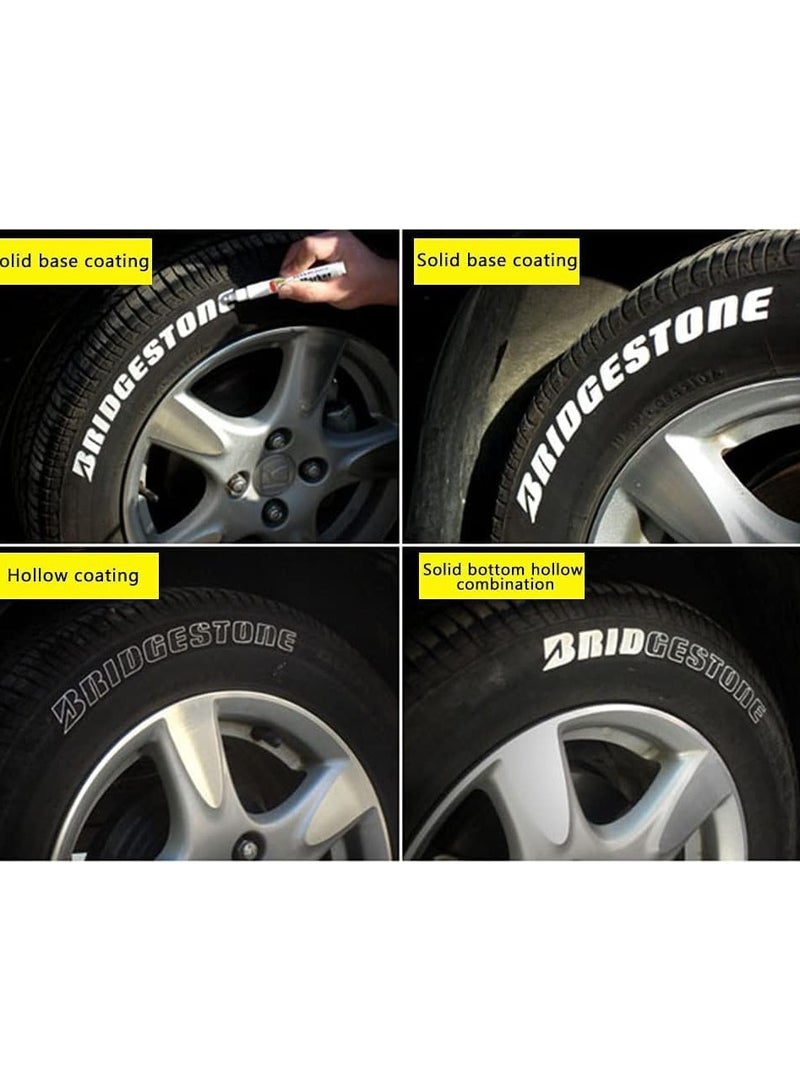 Plan A Car Motorcycle Tyre Writing Pen, Quick Dry Waterproof and Friction Resistant Writing Pen, Suitable for All Kinds of Tires and Minor Car Scratches (Blue) - Image 4