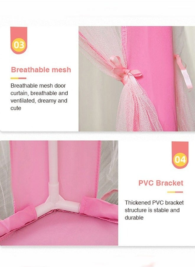 رولستيمي الوردي الأميرة القلعة المنبثقة خيمة للعب في الهواء الطلق - Image 5