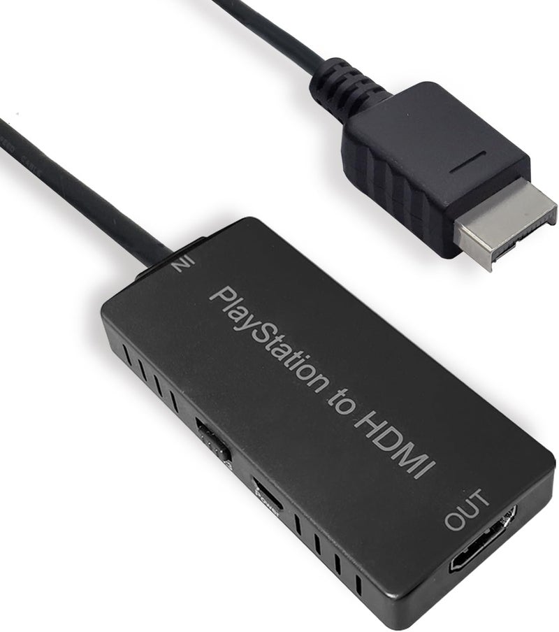 KUSTOMAZING HD Link HDMI Cable for PlayStation 2 & for PlayStation 1 Console, for PS1/PS2 to HDMI Adapter Improved Video Quality, HD Converter with 4:3/16:9 Switch HDCABLEPS2-02 - Image 2