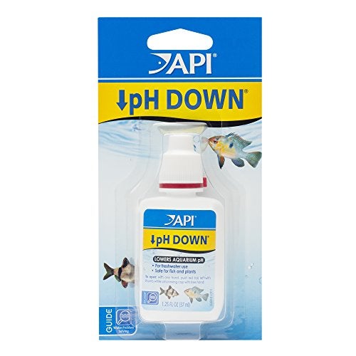 API pH DOWN Freshwater Aquarium Water pH Reducing Solution 1.25-Ounce Bottle - Image 1