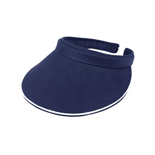 Mega Cap MG Women's Cotton Twill Clip-On Visor-4115-NAVY - Image 5