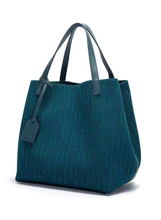 CHCH New Fashionable Design Women's Large-capacity Tote Bag Green
