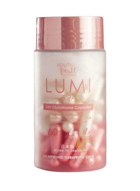Beauty Vault Beauty Vault Lumi 24H Glutathione Capsules - 60 Capsules |  Best Price Bahrain