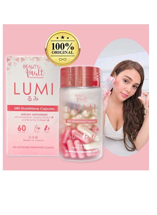 Beauty Vault Lumi 24H Glutathione Capsules (60 Capsules) – Your Secret to Radiant and Youthful Skin - pzsku/ZD792AD8485036A1DD497Z/45/1741591290/c2dcaf26-685f-4d47-86bc-f1a911b2150f