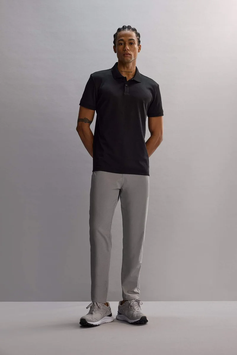 ديفاكتو DeFactoFit Slim Fit Short Sleeve Pique Polo T-Shirt