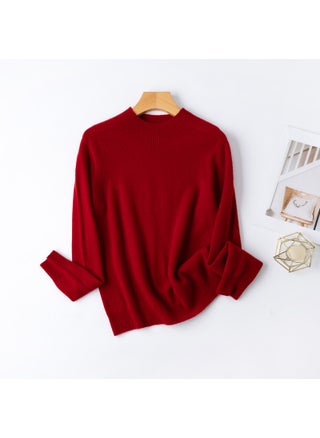 Basic BI 13 Colors 100% Merino Wool Seamless Turtleneck Sweater for Women Angora red - pzsku/ZD792B2FD98C23F9E5D86Z/45/1746196953/9fe68a8b-45fc-4043-aa1a-9673254d1d16