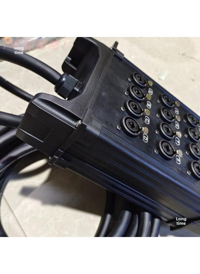 Generic - 6.35 Flowing Performance Audio 12-way Port Signal Cable Wiring Stage Box 12-channel Dual-use Seat 6.5 Canon Head-Color:8m - Image 1