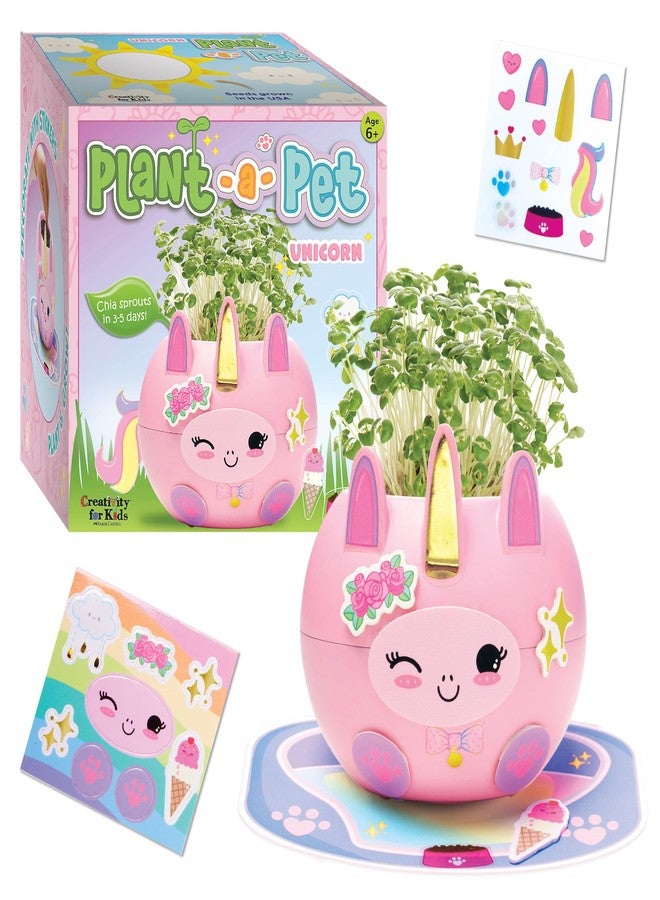Creativity for Kids Plant-A-Pet: Unicorn, Mini Unicorn Gifts for Girls, Spring Crafts & Kids Activities (Ages 6+) - Image 1