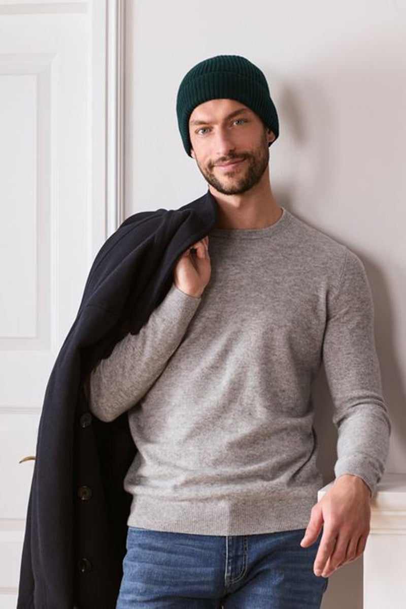 Tchibo Men Knitted Beanie, Green  - Image 1