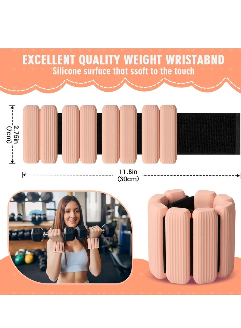 أوزيغالور قطعتان من الأوزان القابلة للتعديل لليدين / الكاحلين للنساء والرجال، 2.2 رطل (1 كجم) - للنادي الرياضي، اليوجا، المشي - Image 2