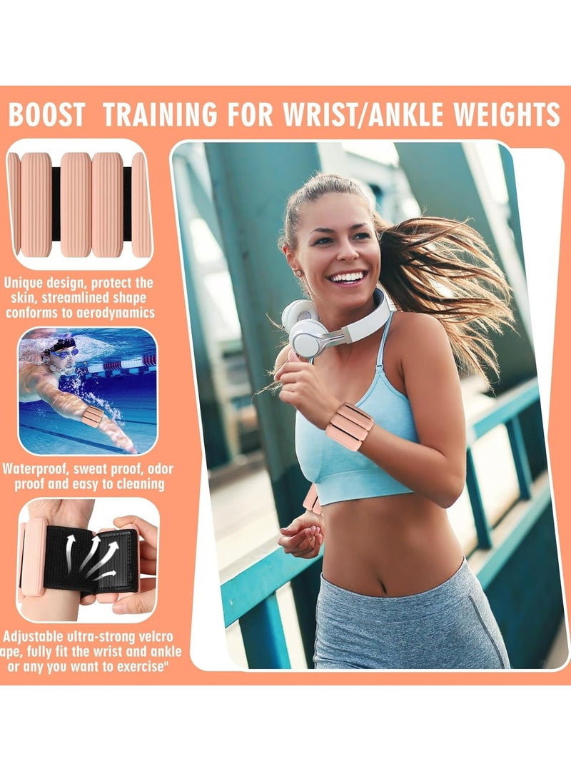 أوزيغالور قطعتان من الأوزان القابلة للتعديل لليدين / الكاحلين للنساء والرجال، 2.2 رطل (1 كجم) - للنادي الرياضي، اليوجا، المشي - Image 4