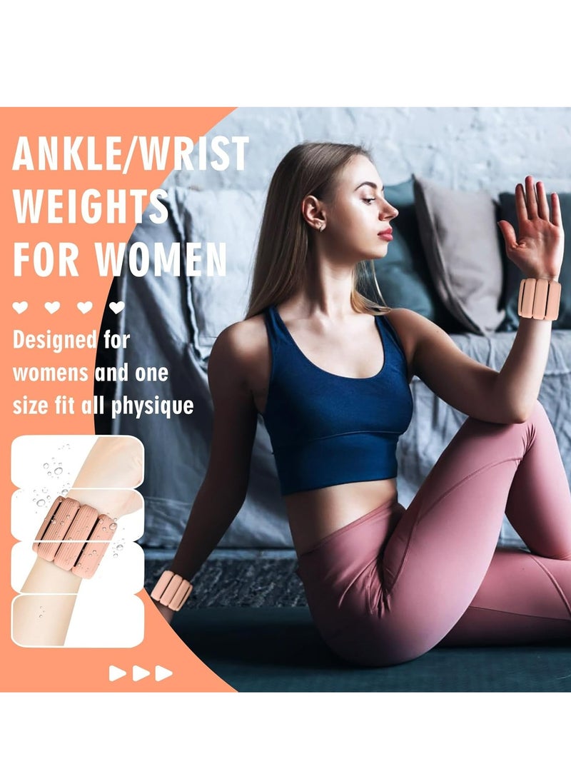 أوزيغالور قطعتان من الأوزان القابلة للتعديل لليدين / الكاحلين للنساء والرجال، 2.2 رطل (1 كجم) - للنادي الرياضي، اليوجا، المشي - Image 5