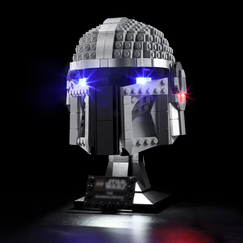 BRIKSMAX Led Lighting Kit for Star Wars The Mandalorian Helmet  Compatible with Lego 75328 Building Blocks Model Not Include The Lego Set - Image 2