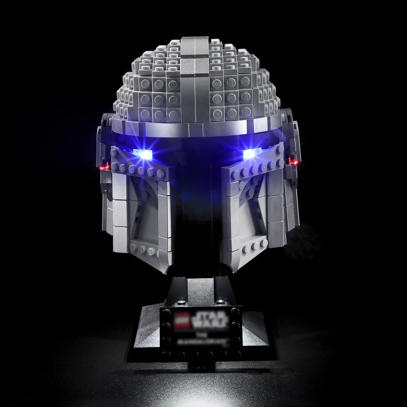 BRIKSMAX Led Lighting Kit for Star Wars The Mandalorian Helmet  Compatible with Lego 75328 Building Blocks Model Not Include The Lego Set - Image 3