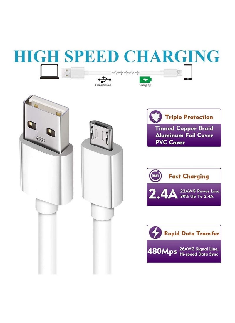 Generic - Charging and Data Cable for Samsung Galaxy On8, Z2, On7, On Nxt, J7, On7 Pro, S7 Edge, J7 Prime, J5 Prime, J5 2016, J2 2016, J7 2016, A9Pro, On5 Pro - Image 1