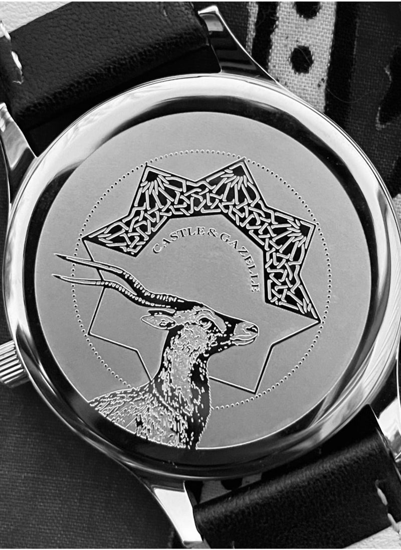 Castle & Gazelle - Alhambra Red Watch with 3D printed dial inspired bystoried Alhambra palace of Granada - Image 1