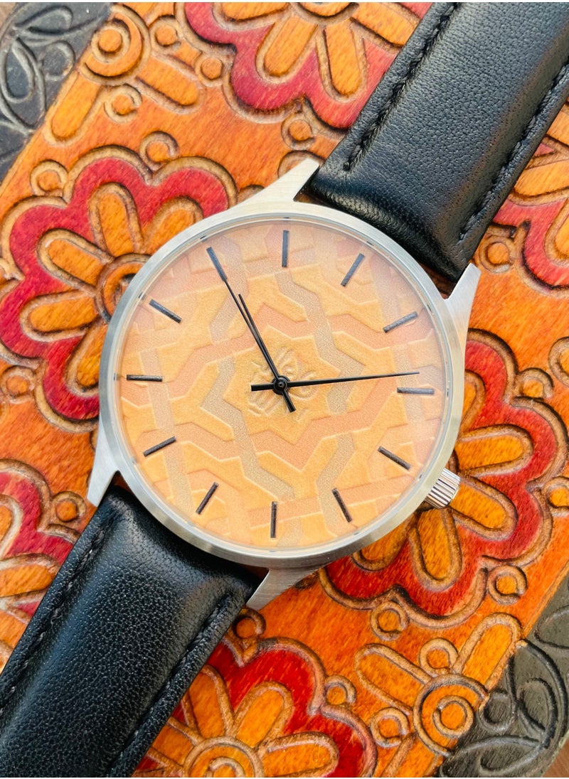 Castle & Gazelle - Alhambra Red Watch with 3D printed dial inspired bystoried Alhambra palace of Granada - Image 1
