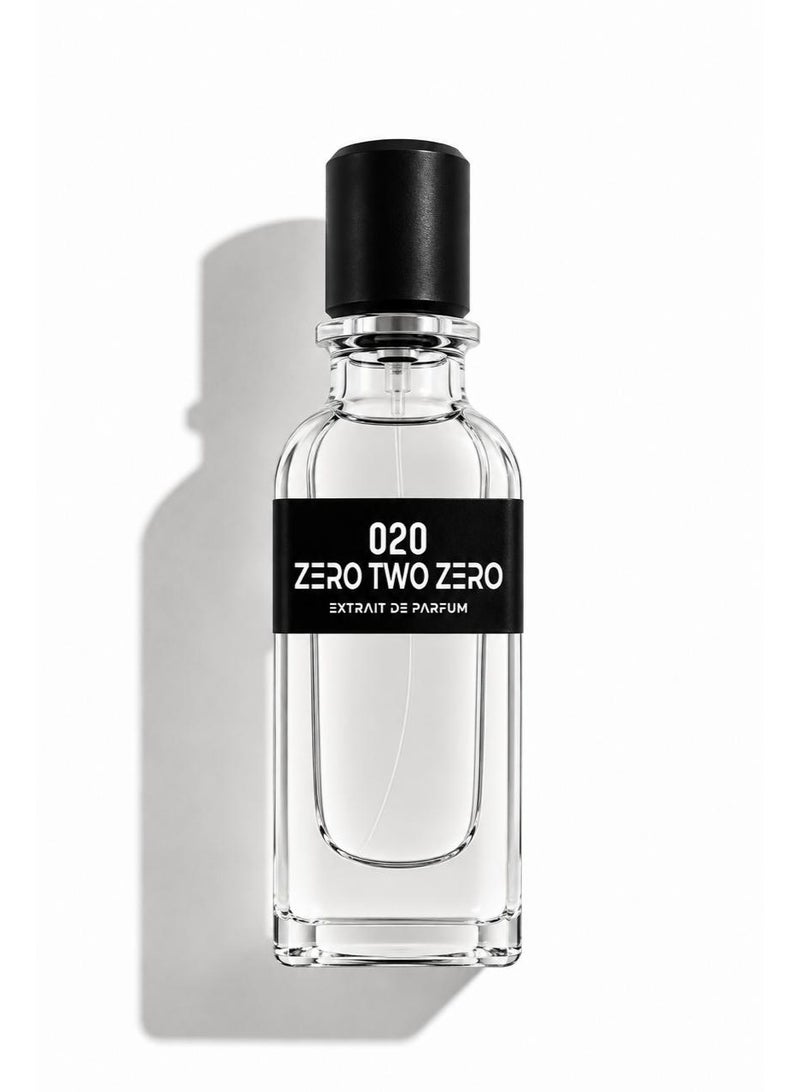 020 Extrait de Parfum 50ml Unisex – Long Lasting Fresh Musky Woody Amber Perfume with Ambroxan, Bergamot, Iris & Jasmine