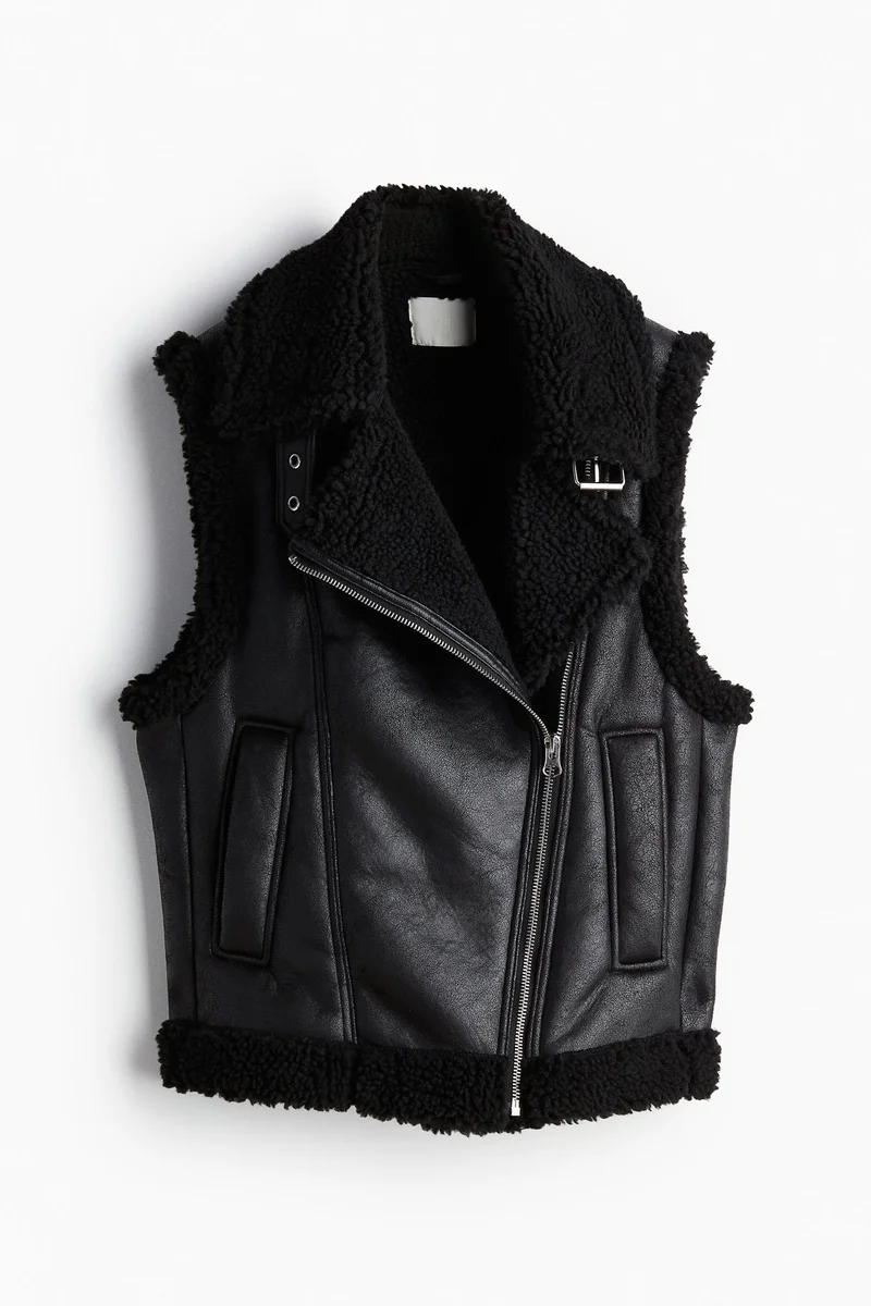 H&M Teddy-lined gilet