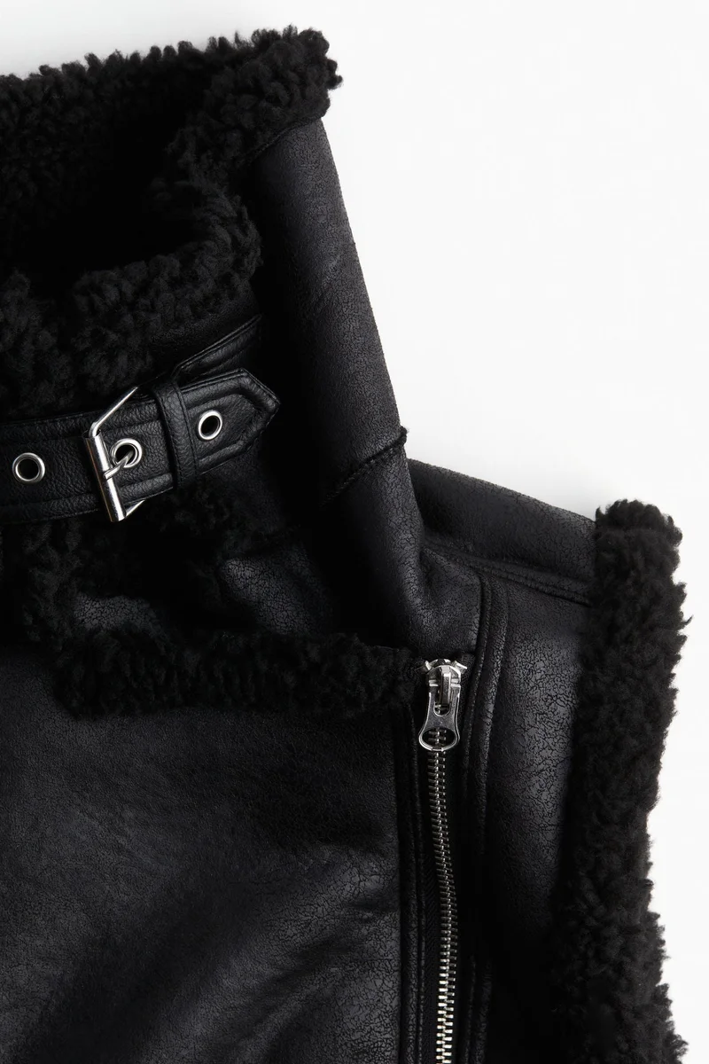 H&M Teddy-lined gilet