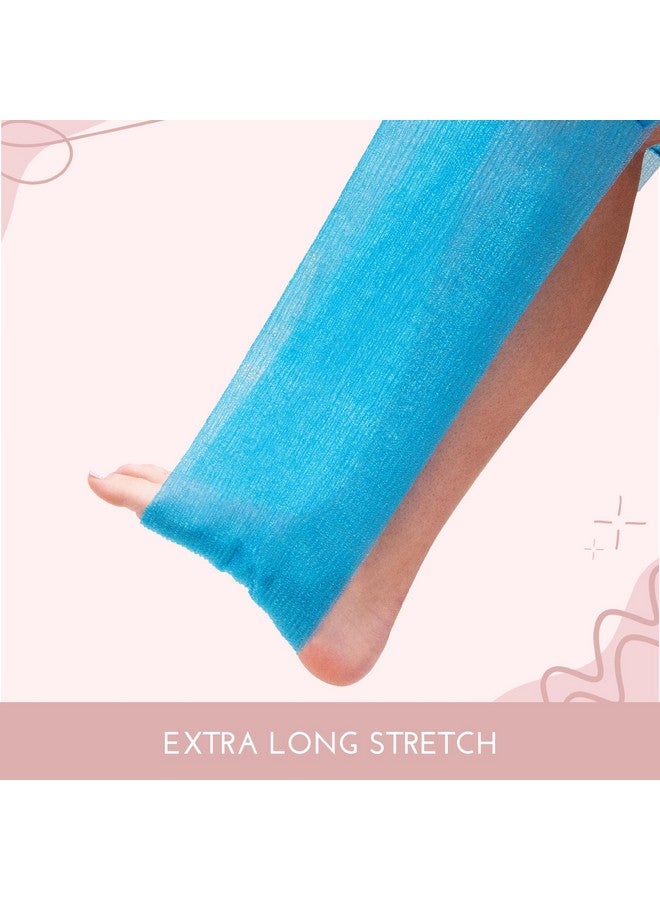 إس آند تي إن سي S&T INC. مقشر للظهر للاستحمام، مقشر للجسم أو منشفة تقشير للاستحمام للعناية بالبشرة، 11.8 بوصة × 35.4 بوصة، وردي متنوع، عبوة من 3 قطع - Image 5