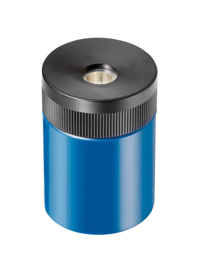 STAEDTLER - Pencil Sharpener, Premium Quality Sharpener With Screw-On Lid, Prevents Accidental Openings, Compact Size For Pencil Case And Work-Station, 511 63Bk (Pack Of 1) , Assorted Colors. - Image 1