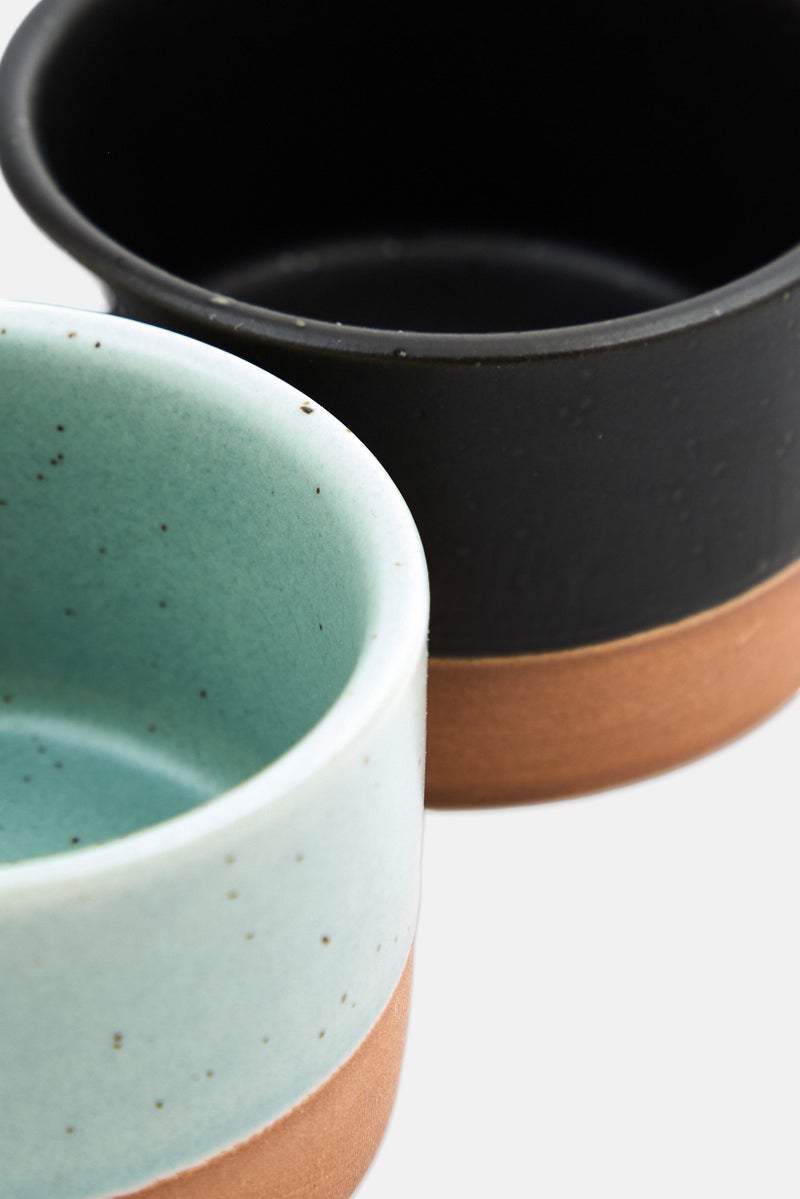 Muy Mucho 2 Pieces Ceramic Bowl Tapas Set 6,5 x 4 cm, Black - Image 3
