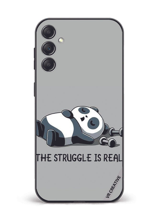 VR CREATIVE غطاء حماية لهاتف سامسونج جالاكسي A14 5G/A14 تصميم الصراع حقيقي متعدد الألوان - Image 1