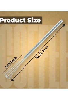 Stainless Steel Milk Frother for Coffee - 10.5" Coffee Mixer Whisk, Handheld Coffee Stirrer for Cafe Barista and Home Usage - pzsku/ZD79388B8BD713541771EZ/45/_/1740147883/d32bd017-311c-469e-96bc-4b1ec269bc23