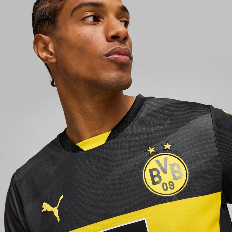 PUMA Borussia Dortmund 24/25 Mens Black Away Jersey - Image 2