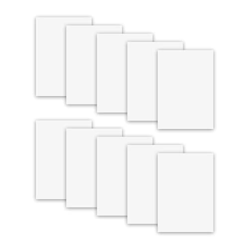 MR.R 10 Pieces 8x12 inch Sublimation Blanks Aluminum Metal Board Glossy Pure White Photo Blanks Aluminum Sheet Sign Blanks Aluminum Plate for Sublimation Heat Transfer Printing,0.22 mm Thickness - Image 2