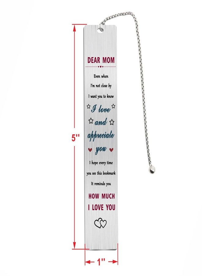 Jzxwan Mom Bookmark Gifts, Happy Birthday Mom Present, I Love My Mommy Bookmark, Thank You Mother Gifts Ideas - Image 3