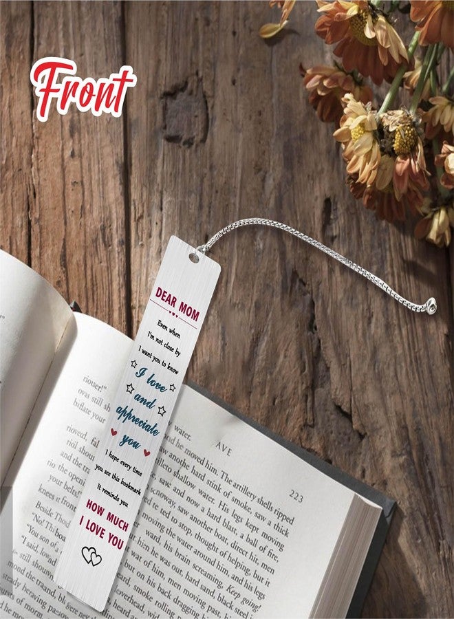 Jzxwan Mom Bookmark Gifts, Happy Birthday Mom Present, I Love My Mommy Bookmark, Thank You Mother Gifts Ideas - Image 4