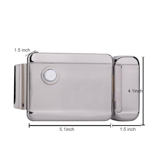 AMOCAM Electric Electronic Door Lock for Video Intercom Door Phone Vidoe doorbell DC 12V Stainless Steel E-Lock Support Wooden Glass Metal Fireproof Door - Image 5