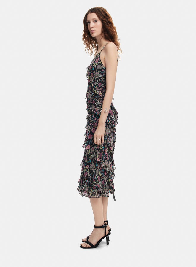 DESIGUAL Midi dress with ruffles - Image 2