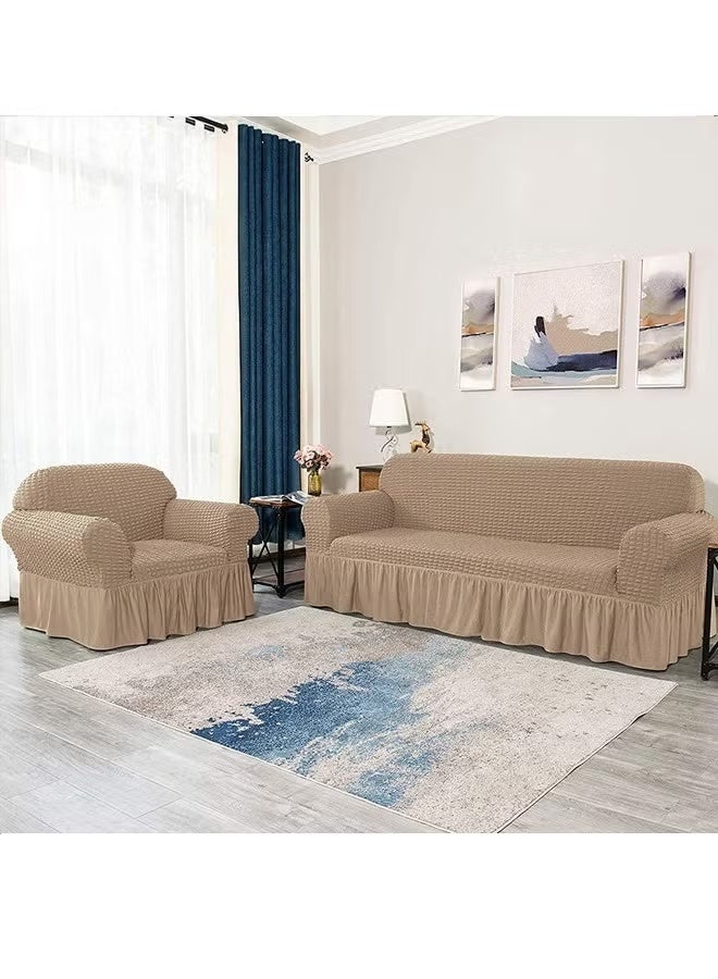 sofa cover 3 seater Super Stretchable Wrinkle-free Full Coverage Couch Slipcover Exquisitely Detailed Slip Flexible Resistant Jacquard Sofa Cover  190-230cm - Image 3
