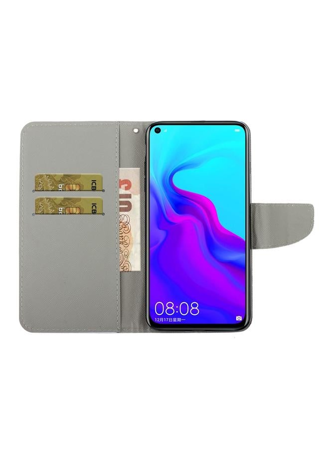 اس-توب جراب لهاتف Huawei Mate 30 Lite، جراب جلدي من البولي يوريثان قابل للطي أفقيًا برسومات ملونة ثلاثية الأبعاد مع حامل وفتحات للبطاقات ومحفظة - Image 4