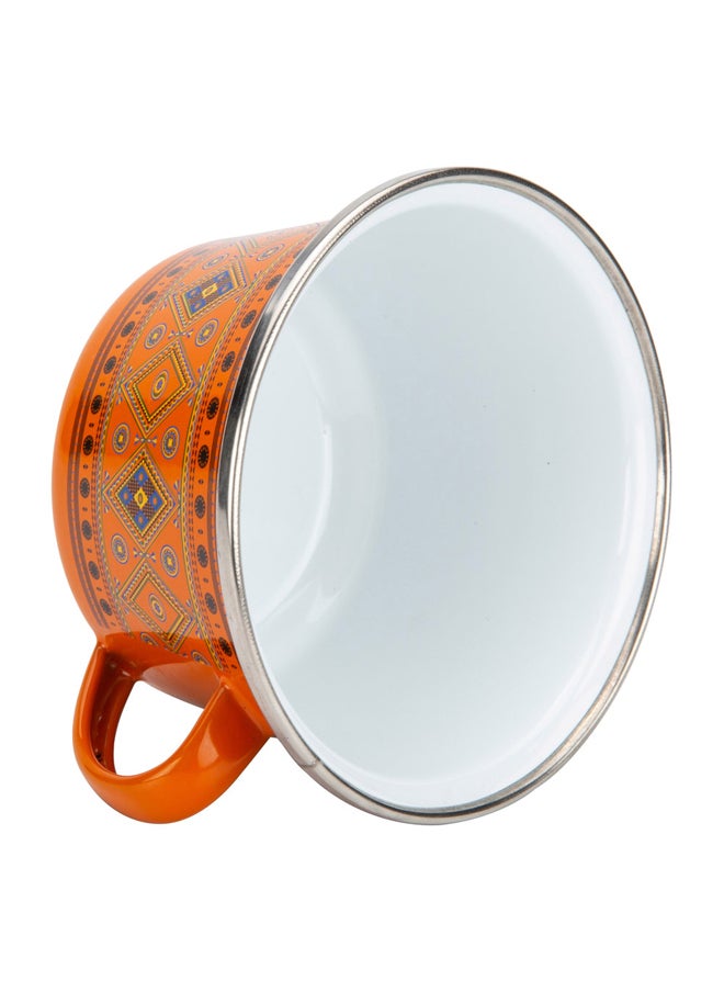 AL SANIDI Najdi inscription cup, Coffee cup for trips and travel, Orang, 340 ml  - Image 3