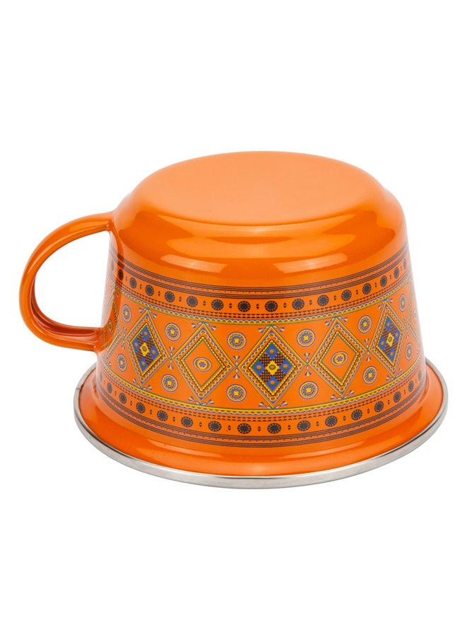 AL SANIDI Najdi inscription cup, Coffee cup for trips and travel, Orang, 340 ml  - Image 2