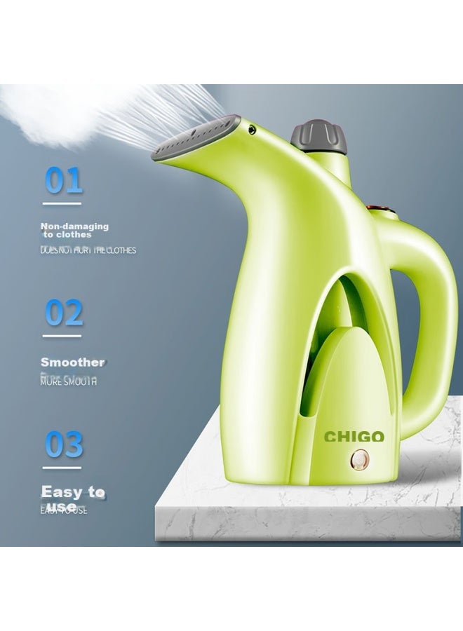 Chigo Handheld Garment Steamer, Home Electric Iron, Steam Brush, Portable Small Clothes Steamer, Mini Clothes Steamer Zd188, Green - Image 2
