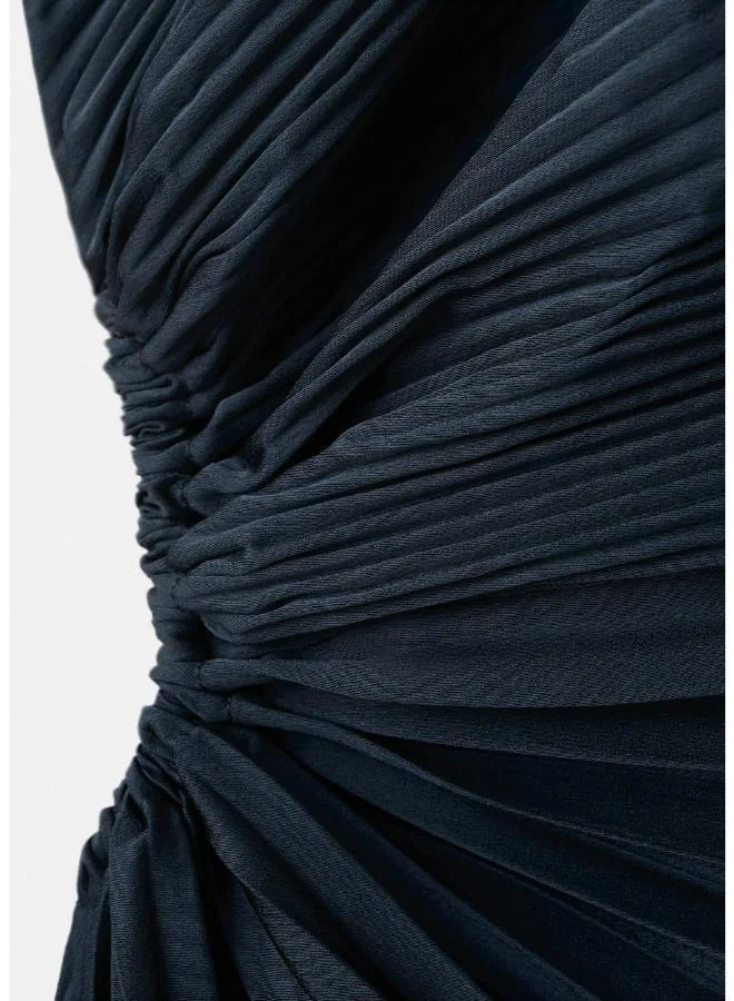 MANGO  Pleated asymmetrical dress with opening for Women | Best Price UAE